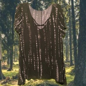 Lattice Front Flowy Blouse 🌳🌱💐